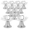 Super Z Outlet Silver Bell Place Card Holders for Table Numbers, Restaurant Menu, Weddings, Party Decoration (12 Pack) view 1