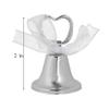 Super Z Outlet Silver Bell Place Card Holders for Table Numbers, Restaurant Menu, Weddings, Party Decoration (12 Pack) view 4