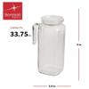 Bormioli Rocco Glass Frigoverre Jug With Airtight Lid 33.75oz : Clear Pitcher With Hermetic Sealing, Easy Pour Spout & Handle  For Water, Juice, Iced Coffee & Iced Tea view 2