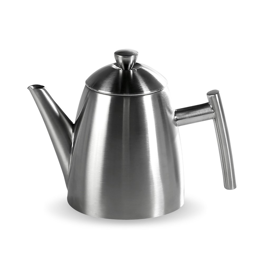 Frieling 18/8 Stainless Steel Teapot with Infuser, Tea Warmer with Teapot Infuser for Loose Tea, 34 Ounces