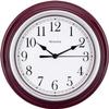 9" WESTCLOX ROUND WALL CLOCK BURGUNDY 46983 view 1