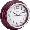 9" WESTCLOX ROUND WALL CLOCK BURGUNDY 46983 view 3