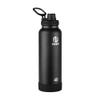 Takeya Actives Water Bottle with Spout Lid - Bottle with Double Stainless Steel Insulation - Dishwasher Safe & BPA-Free - Bottle with Spout Lid & Removable Bumper - 40 oz, Onyx view 1