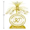 50th Anniversary Centerpiece Party Accessory (1 count) (1/Pkg) view 2
