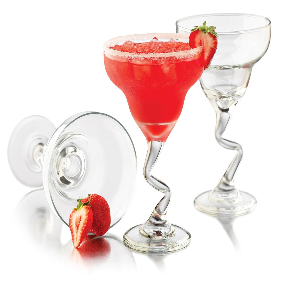 Libbey Z-Stem Margarita Glass, 4 Count (Pack of 1), Clear