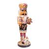 Kurt Adler 16-Inch Wooden Gingerbread Christmas Nutcracker (Color May Vary),Brown/Beige view 1