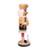 Kurt Adler 16-Inch Wooden Gingerbread Christmas Nutcracker (Color May Vary),Brown/Beige view 3