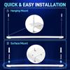 hykolity 4 Pack 4FT LED Shop Light, Linkable Utility Shop Lights, 42W, 5000K Daylight White Shop Light for Garages, Workshops,Hanging or FlushMount, Power Cord with Pull Chain Switch, ETL view 3