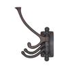 The King's Bay Three Arm Swivel Coat Hook in Aged Bronze view 1