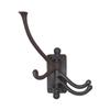 The King's Bay Three Arm Swivel Coat Hook in Aged Bronze view 3