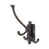 The King's Bay Three Arm Swivel Coat Hook in Aged Bronze view 4