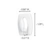 Command Mini Light Clips, Damage-Free Hanging Light Clips with Adhesive Strips, No Tools Mini Wall Hook for Hanging Decorations in Living Spaces, 18 White Wall Hook and 24 Strips view 2