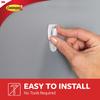 Command Mini Light Clips, Damage-Free Hanging Light Clips with Adhesive Strips, No Tools Mini Wall Hook for Hanging Decorations in Living Spaces, 18 White Wall Hook and 24 Strips view 4