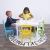 Humble Crew Kids Wooden Table and 4 Chairs Set, White/Pastels - Kids Table and Chair Set for Toddlers and Children for Arts, Crafts, and Snack Time - Sturdy, Durable Toddler Activity Table view 2