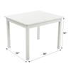 Humble Crew Kids Wooden Table and 4 Chairs Set, White/Pastels - Kids Table and Chair Set for Toddlers and Children for Arts, Crafts, and Snack Time - Sturdy, Durable Toddler Activity Table view 4