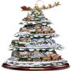 The Bradford Exchange Thomas Kinkade Animated Tabletop Christmas Tree with Train: Wonderland Express view 1