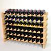 Wine Rack Wood -60 Bottles Modular Hardwood Wine Racks (10 bottles x 6 shelves) view 1