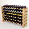 Wine Rack Wood -60 Bottles Modular Hardwood Wine Racks (10 bottles x 6 shelves) view 2