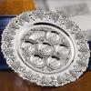 Kosherbyte Antique Silver Plated Seder Plate view 1