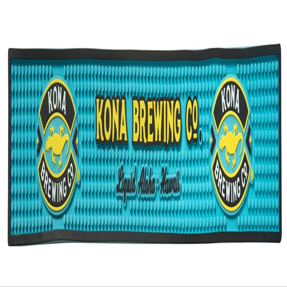 Kona Brewing Co. Big Wave Professional Bar Spill Mat Rail Drip Mat