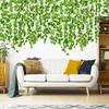 DearHouse 84 Feet 12 Strands Artificial Ivy Leaf Plants Vine Hanging Garland Fake Foliage Flowers Home Kitchen Garden Office Wedding Wall Decor, Green view 2