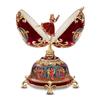The Bradford Exchange Nutcracker Ballet Musical Egg, Faberge-Style, Heirloom Porcelain with Gold Accents view 1