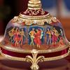 The Bradford Exchange Nutcracker Ballet Musical Egg, Faberge-Style, Heirloom Porcelain with Gold Accents view 3