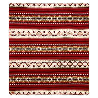 Ecuadane Southwestern Throw Blanket for Couch, Sofa, Bed, Soft, Plush, Cozy, Warm, Lightweight, Boho, Bohemian, Western Style (Cotacachi Fire, Queen 93x82 inches)