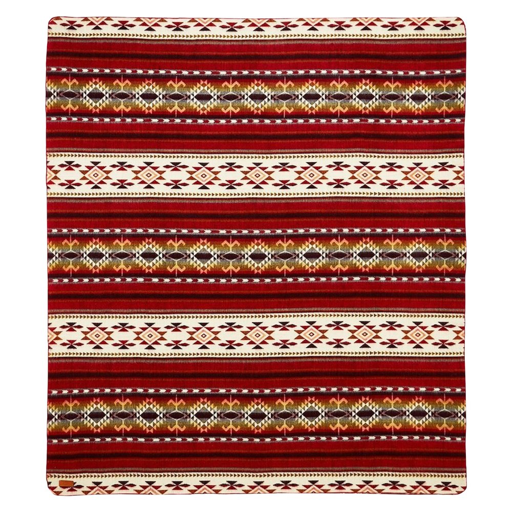 Ecuadane Southwestern Throw Blanket for Couch, Sofa, Bed, Soft, Plush, Cozy, Warm, Lightweight, Boho, Bohemian, Western Style (Cotacachi Fire, Queen 93x82 inches)