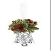 GANZ 3" Kyrstal Kiss Ball Ornament, Teeny Mistletoe Bell - Wedding Acrylic Kissing Crystal-like KK237,Clear,2 in W X 3 in H view 1