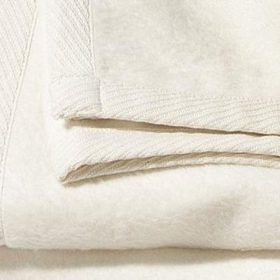 DownTown Company Granny Blanket - 100% Natural Cotton Blanket with Pure Cashmere Softness, Imported from Portugal - Premium Throw Blanket for Bed, Sofa, or Couch  Throw Size, Cream Color