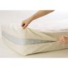 100% Cotton Natural Fleetwood Cotton Mattress Cover, Twin Size, with Zipper view 1