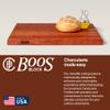 John Boos R-Board Series Rectangular Wooden Cherry Cutting Board 24x18  1.5 Thick, 13.5-lb Reversible Butcher Block with Edge-Grain & Finger Grips  Made in the USA view 4