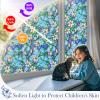 Coavas Decorative Window Privacy Film, Heat Control Sun Blocking Stained Glass Window Film, Floral Design Static Cling, Non Adhesive Windows Tint for Bathroom Front Door(Vinyl, 17.5" x 78.7 ") view 4