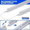 Barrina UV LED Blacklight Bar, 9W 2ft, T5 Integrated Bulb, Black Light Fixture for Blacklight Poster Halloween Decorations and Christmas Party, Fun Atmosphere with Built-in ON/Off Switch(4-Pack) view 4