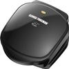 George Foreman 2-Serving Classic Plate Electric Indoor Grill and Panini Press, Black, Small Compact Size, GR10B view 1