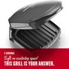 George Foreman 2-Serving Classic Plate Electric Indoor Grill and Panini Press, Black, Small Compact Size, GR10B view 3