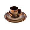 Gibson Casa Estebana 16-Piece Dinnerware Set, Service for 4  Beige and Brown Stoneware Plates and Bowls view 3