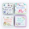 Christian Art Gifts Whimsical Refrigerator Magnets with Scripture 1 Peter 5:7 Inspirational Bible Verse - Everyday Blessings Fridge Magnet Set of 4, Glossy Magnets Home & Kitchen Decoration Pack of 4 view 1