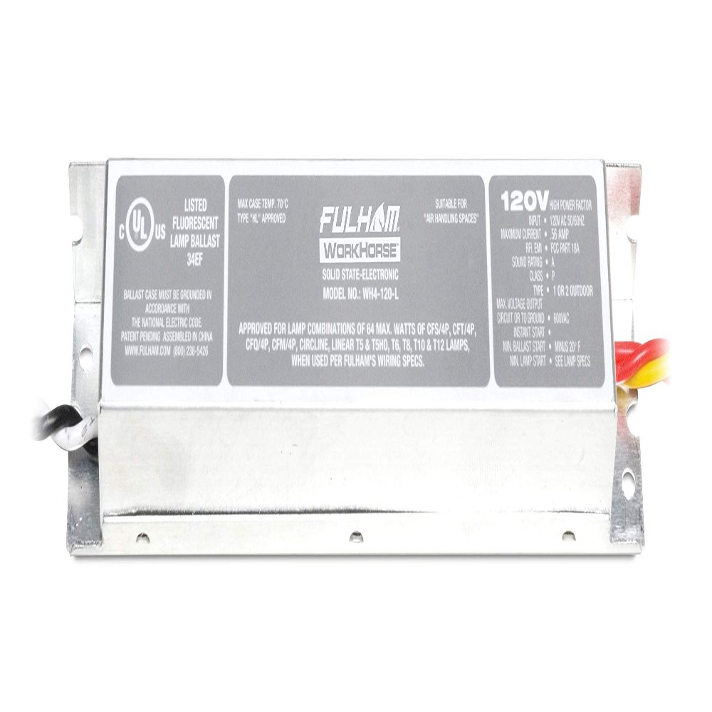 Fulham Lighting Fulham WorkHorse Adaptable Ballast, WH4-120-L , Silver