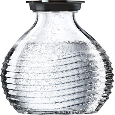 sodastream - Carbonating Carafe for Aqua Fizz machines | Eco-Friendly Reusable Glass Bottle | Keeps Sparkling Water Fresh | Dishwasher Safe | 24 Fl Oz | NOT compatible with other machines