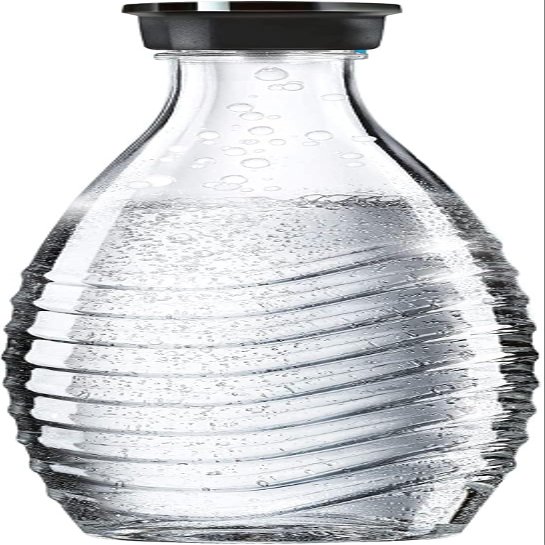 sodastream - Carbonating Carafe for Aqua Fizz machines | Eco-Friendly Reusable Glass Bottle | Keeps Sparkling Water Fresh | Dishwasher Safe | 24 Fl Oz | NOT compatible with other machines