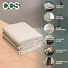 CCS Canvas Drop Cloth for Painting  Heavy Duty Cotton Duck Cloth Tarp for Curtains, Tablecloths, Backdrops  Washable & Reusable Floor Cover & Dust Sheet for Furniture (4x15 Ft) view 2