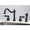 Kingston Brass KB1793ALBS Widespread Kitchen Faucet, Antique Brass view 2