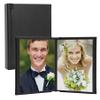 Neil Enterprises Inc. 5" x 7" Black Leather Self-Stick Photo Album - Holds 20 Photos view 1