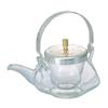 Hario "Hakkaku Chirori" Sake Cooler, 360ml, Embossed Silver view 1