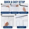 (2- Pack) - Safety Innovations Bi-fold Door Lock - Closet Protection Child and Pet Proof Bi-fold Door Lock - Tool-Free Installation - Unbreakable Clear Polycarbonate - for 1 3/8" Thick Wood Doors view 2
