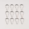 LIHAO 12 Piece Set Rustproof Stainless Steel Shower Curtain Rings Hooks for Bathroom Shower Rod view 2