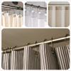 LIHAO 12 Piece Set Rustproof Stainless Steel Shower Curtain Rings Hooks for Bathroom Shower Rod view 3