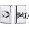Nostalgic Warehouse Studio Single Cylinder Deadbolt, Bright Chrome, Key Lock, 2-3/8 Inch Backset, Hand Assembled in USA, 5-Year Warranty view 1